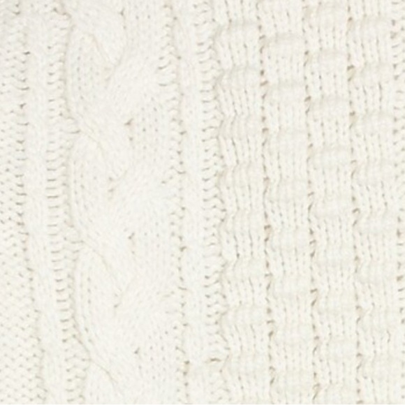 J. Crew Factory Ivory Cable Knit Sweater - Picture 2 of 7